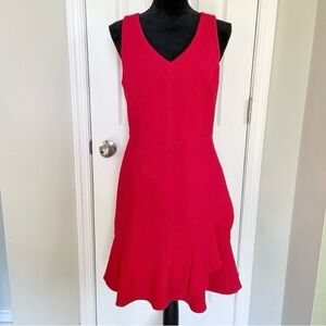 Trina Turk Spumante Fit and Flare Dress Red Sleeveless